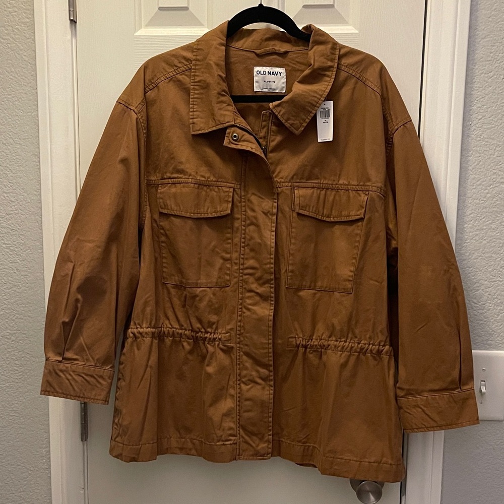 Old Navy Women's Brown Utility Jacket XLP